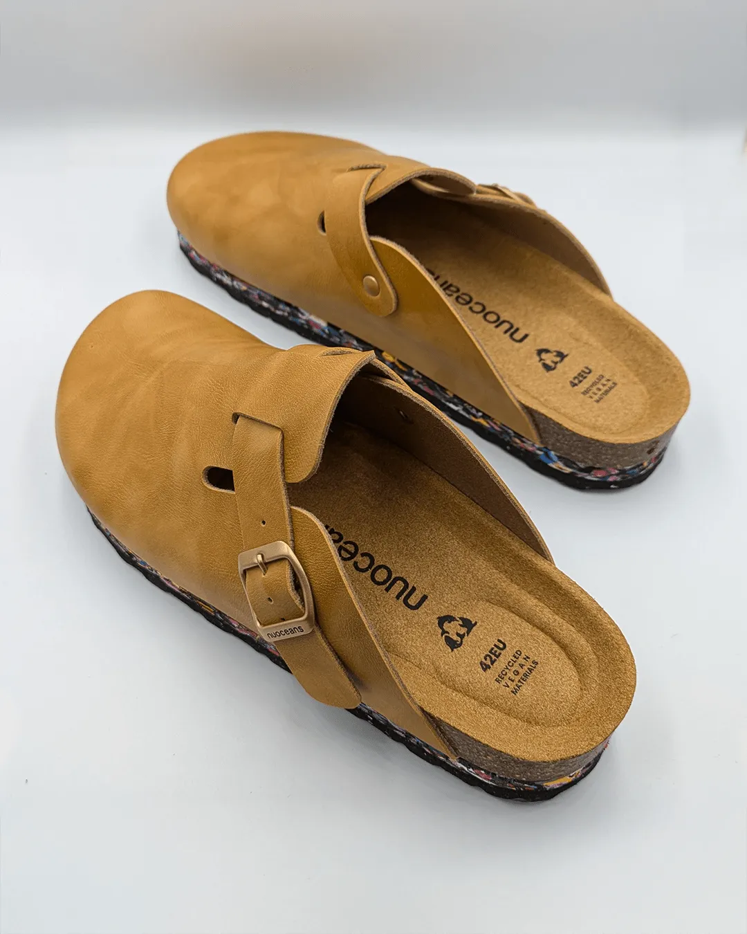 Clogs unisex en simili-cuir vegan Bruxelles | Marron