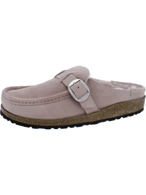Buckley Shearling Womens Suede Shearling Clogs