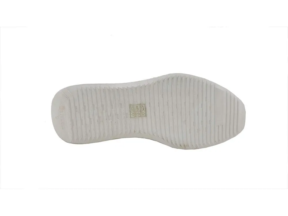 Basket montante en daim à motif camouflage bleu