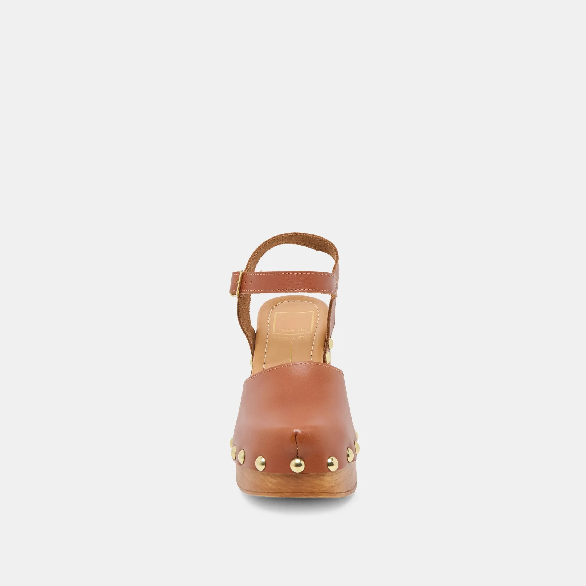 CLOVER HEELS CUIR COGNAC