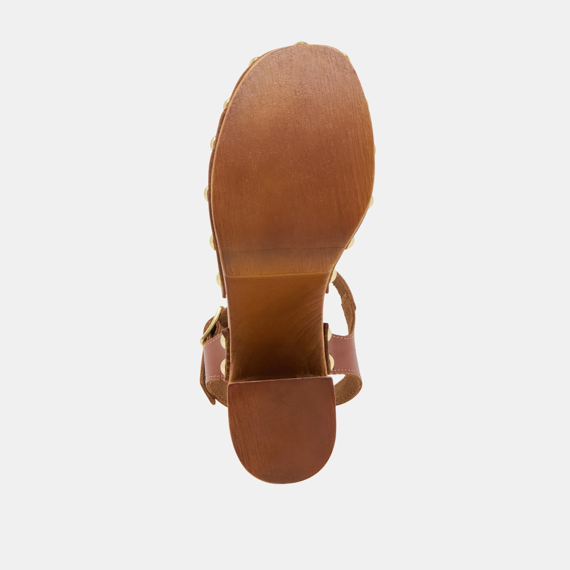 CLOVER HEELS CUIR COGNAC