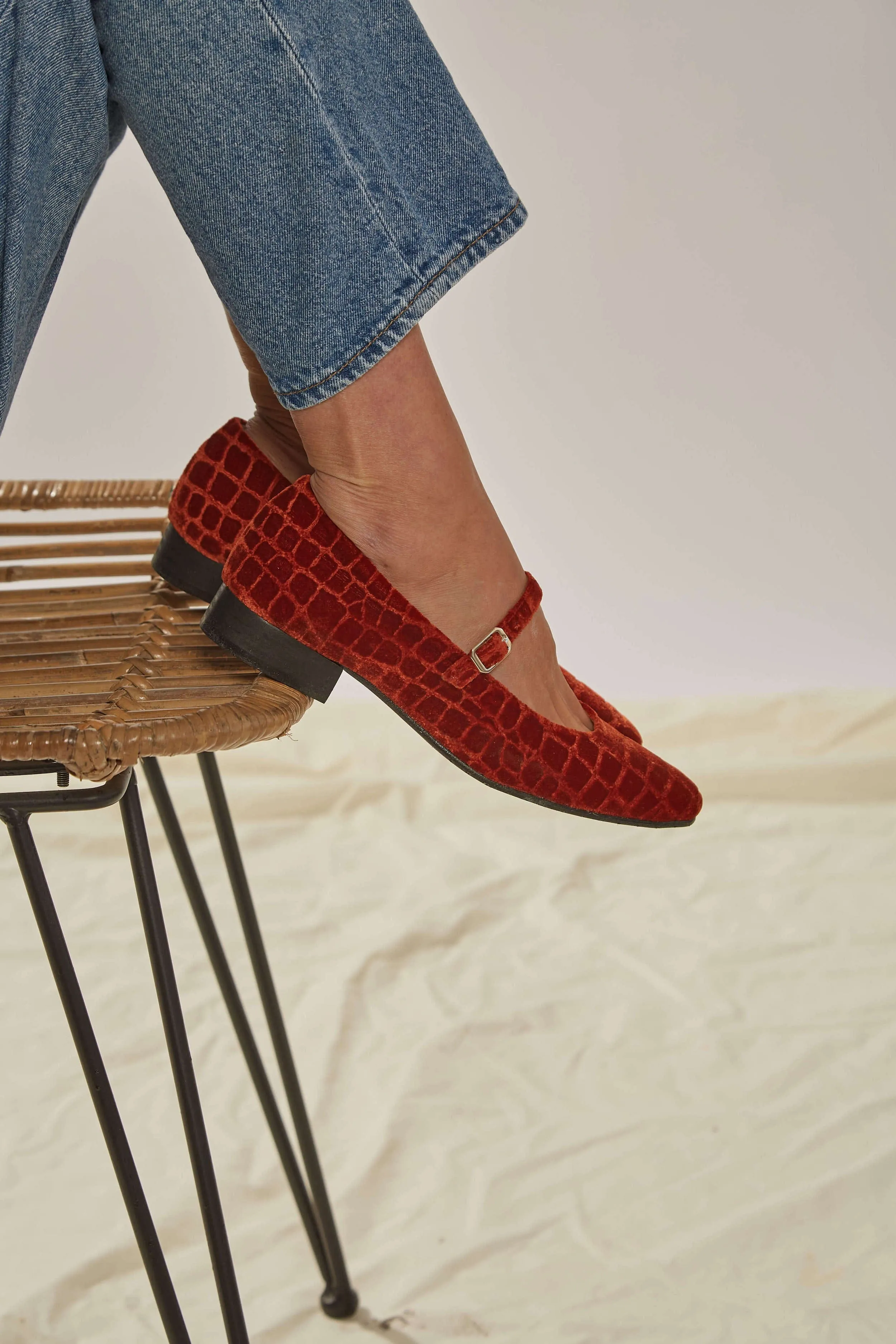 Coco Velvet Ballerines Véganes | Lave