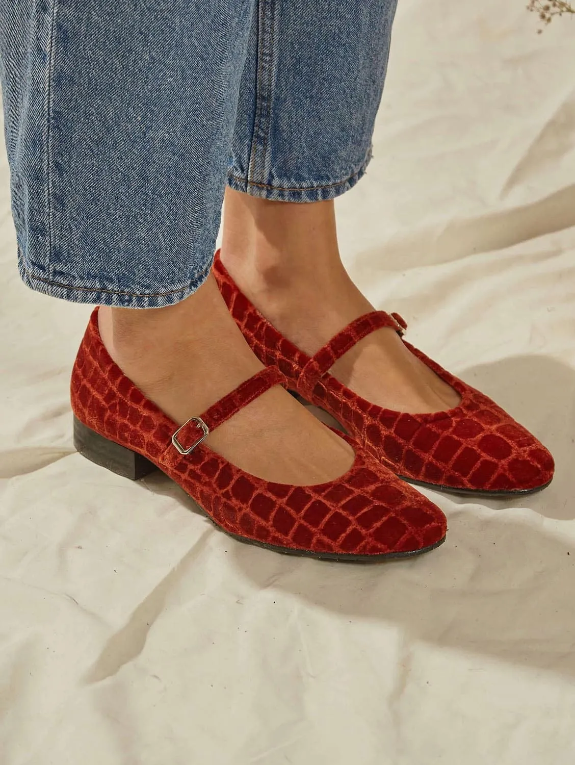 Coco Velvet Ballerines Véganes | Lave