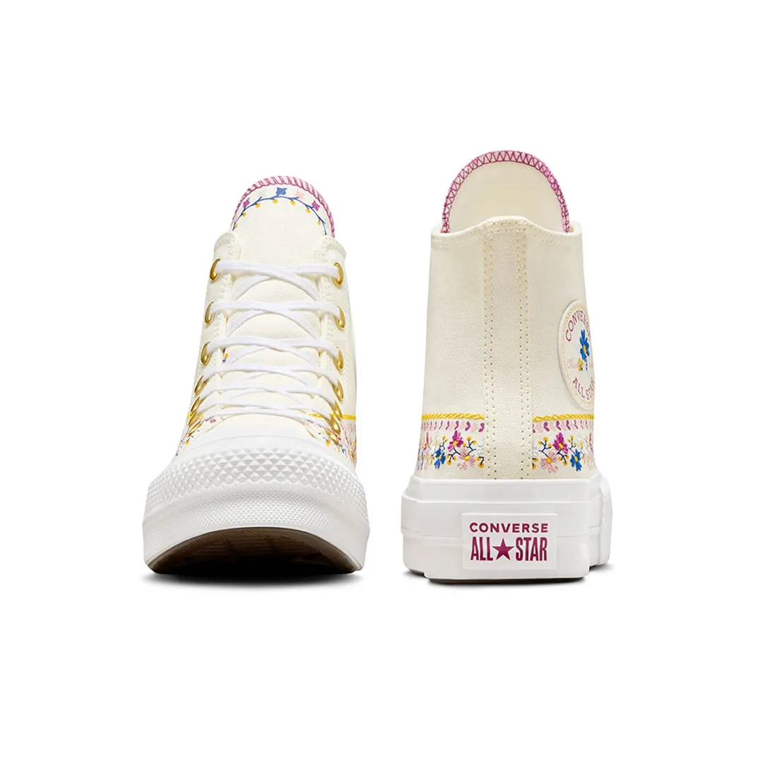 Converse - Chaussures montantes Chuck Taylor All Star Lift Platform Free Spirit Florals pour femme (A12050C)