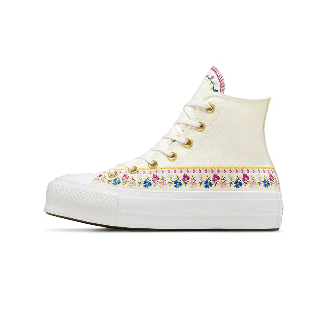 Converse - Chaussures montantes Chuck Taylor All Star Lift Platform Free Spirit Florals pour femme (A12050C)