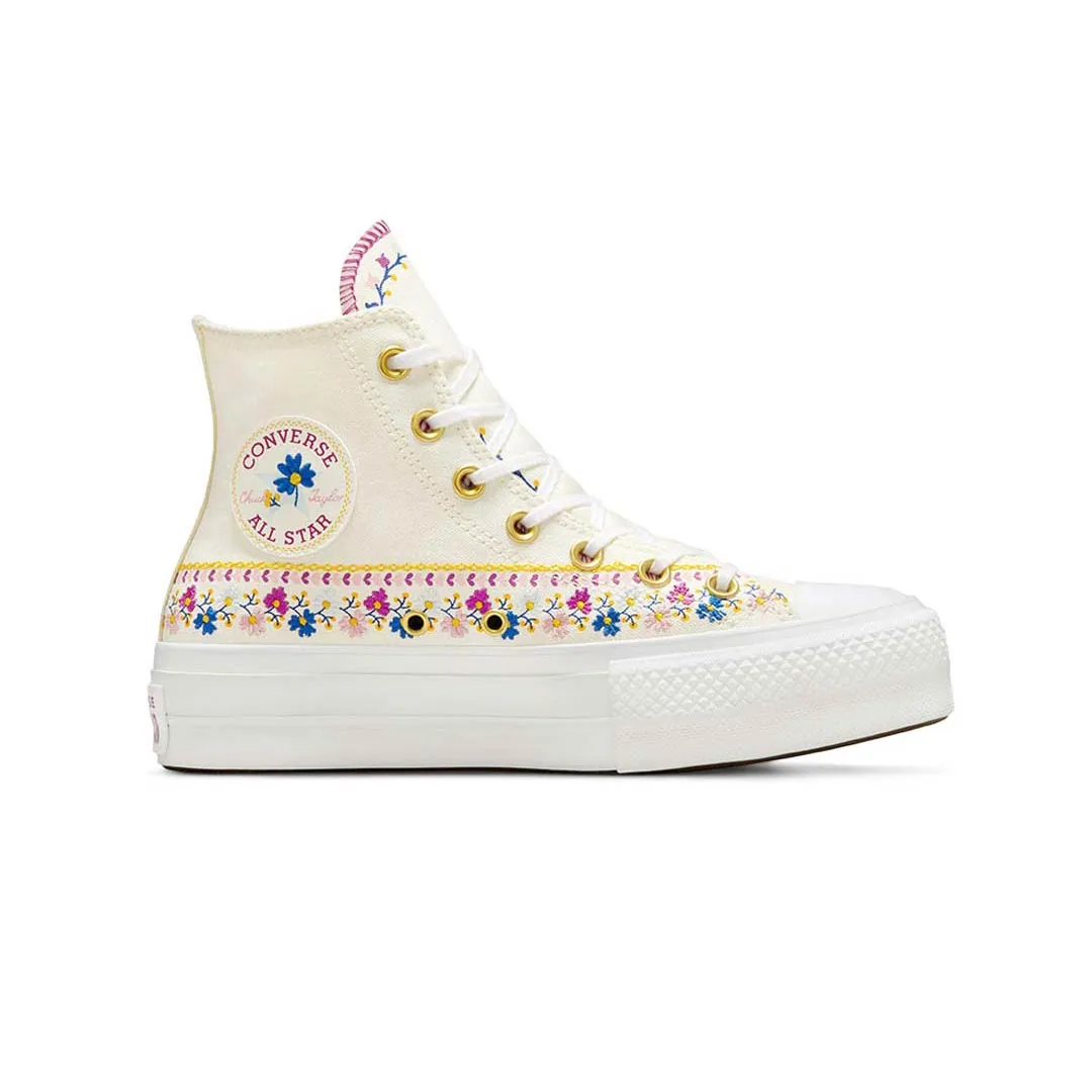 Converse - Chaussures montantes Chuck Taylor All Star Lift Platform Free Spirit Florals pour femme (A12050C)