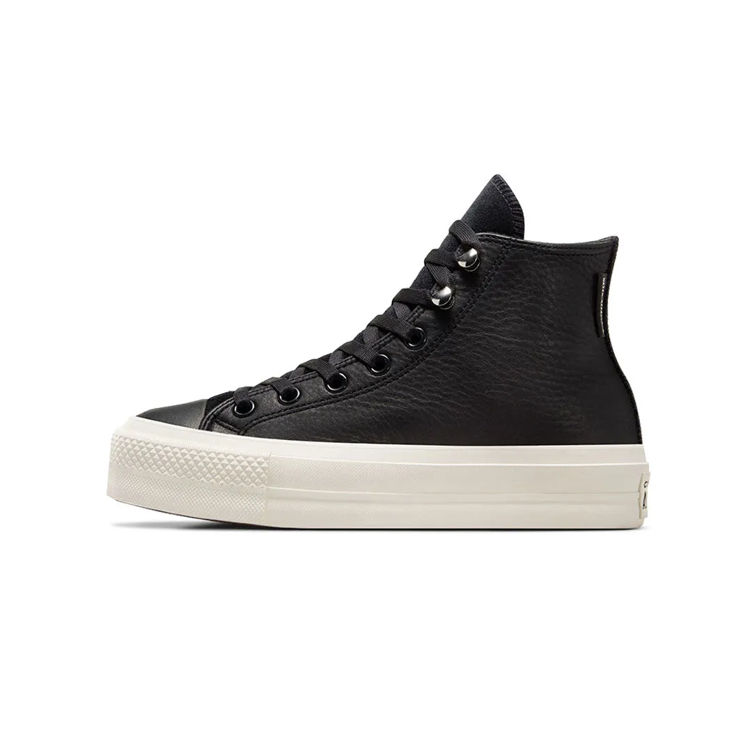 Converse - Chaussures montantes en cuir à plateforme Chuck Taylor All Star pour femmes (A08312C)