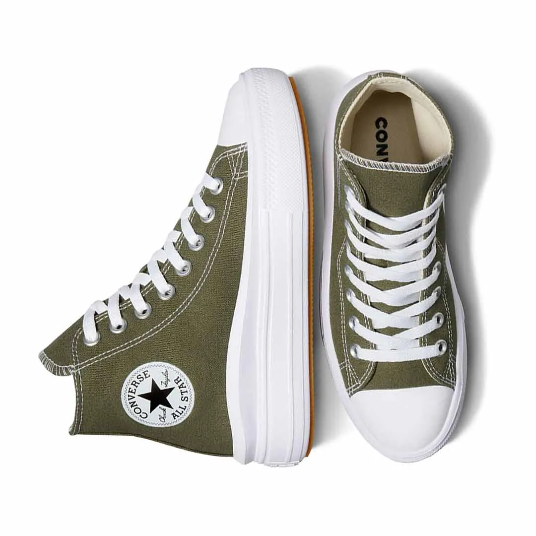 Converse - Chaussures montantes à plateforme Chuck Taylor All Star Move pour femme (A08295C)