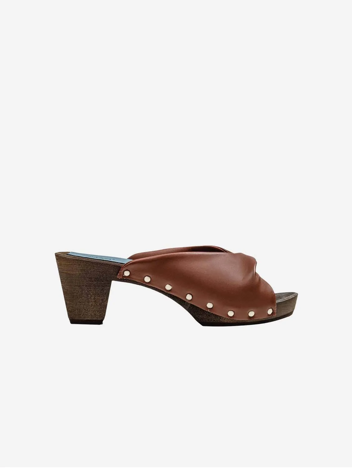 Sabots Végans en Cuir de Maïs | Caramel