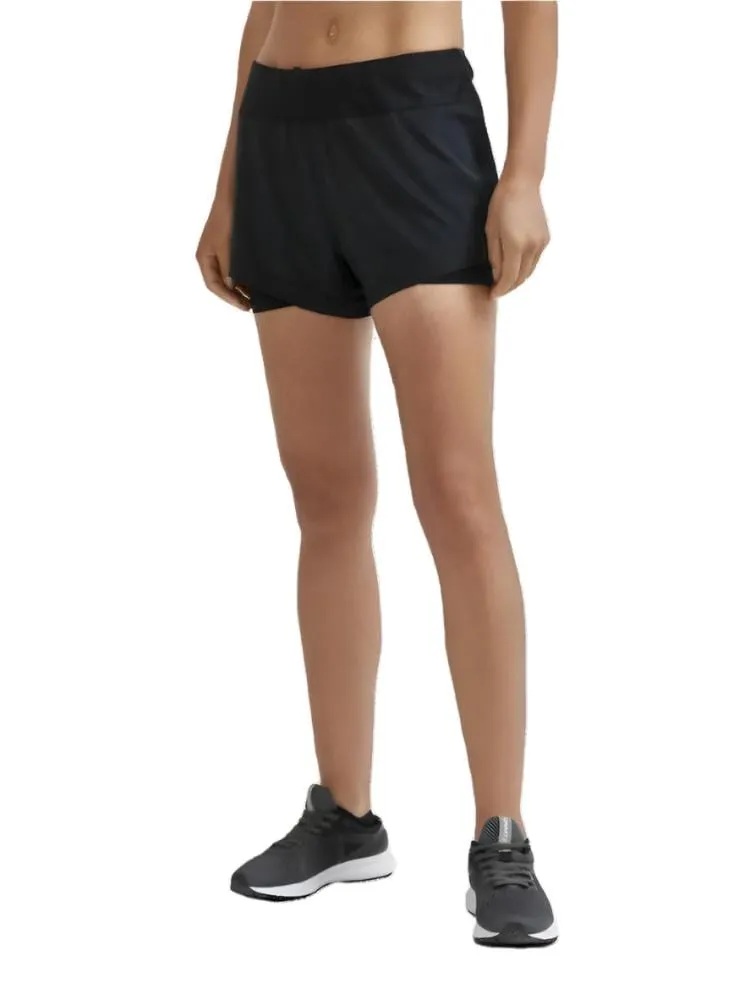 Shorty 2 en 1 Essence Avancée pour Femme Craft 2 en Noir SS25