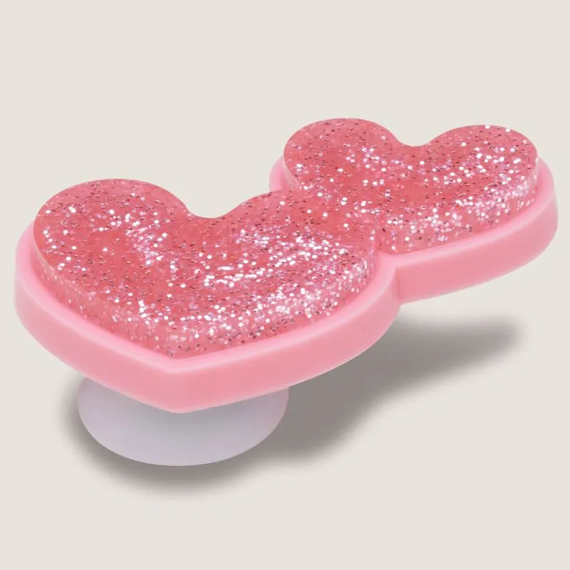 Crocs Pailletés Cœurs Duo Chaussures avec Charms Jibbitz_Crocs