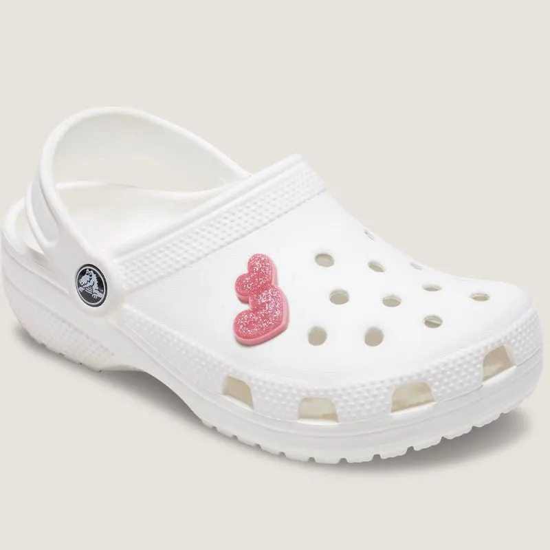 Crocs Pailletés Cœurs Duo Chaussures avec Charms Jibbitz_Crocs