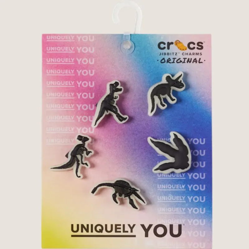 Crocs Brille Dans Le Noir Dino Pack De 5 Charmes Jibbitz Pour Chaussures Crocs