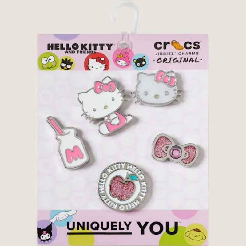 Crocs Hello Kitty Friends Lot de 5 Charmes Jibbitz Élevés pour Chaussures Crocs