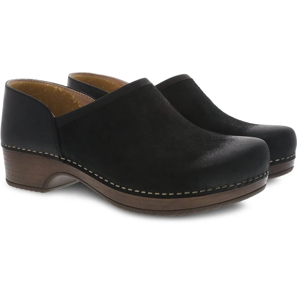 DANSKO BRENNA SUÈDE NOIR BRILLANT