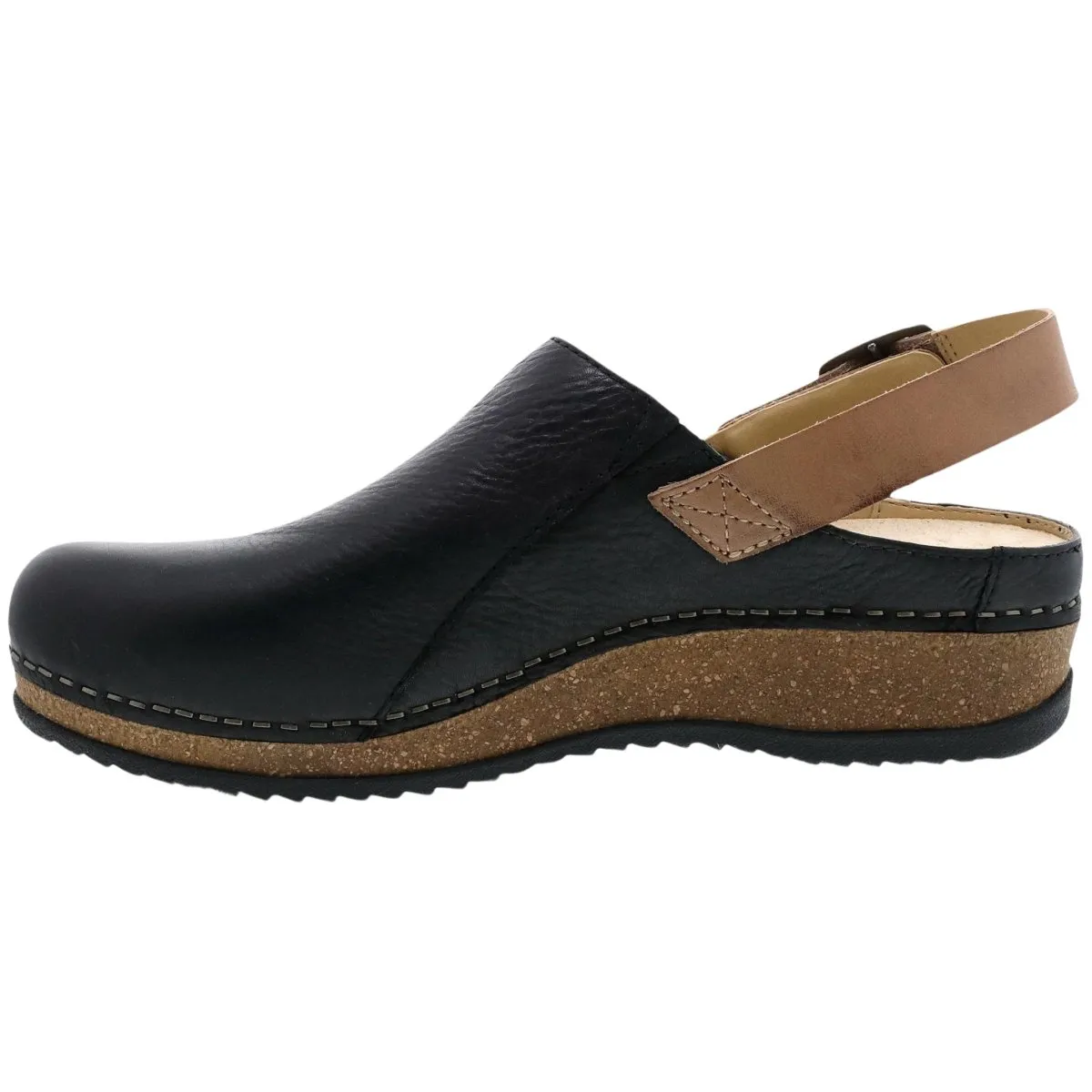 Dansko Femme Merrin Noir Cire Mouliné Mule