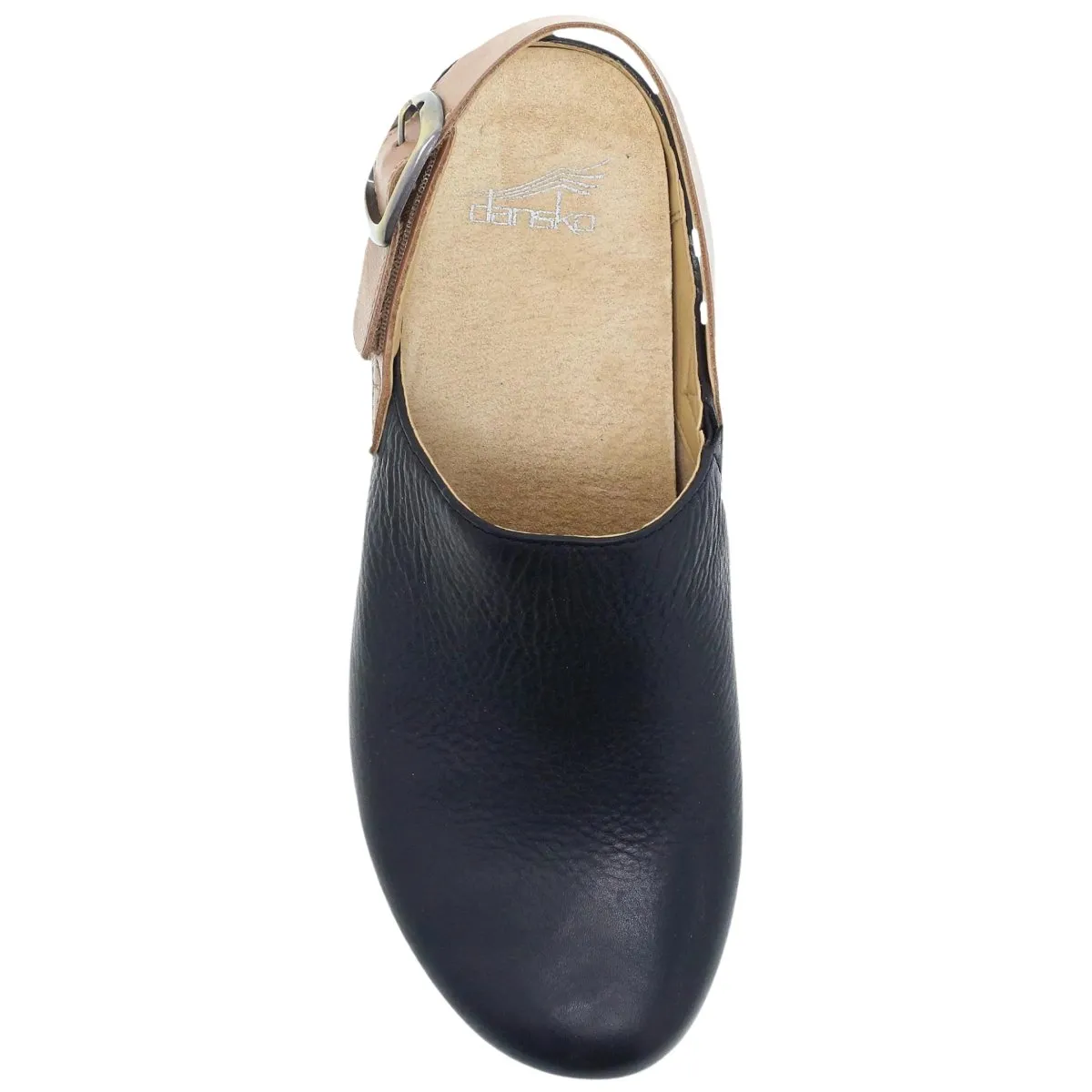 Dansko Femme Merrin Noir Cire Mouliné Mule