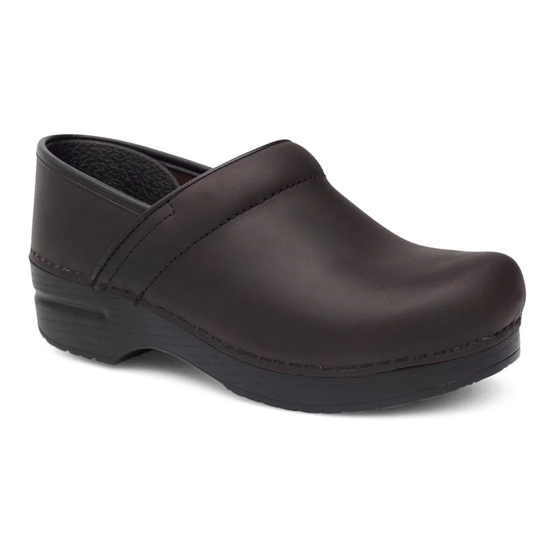 Dansko Femme Professionnel Cuir Huilé Marron Antique