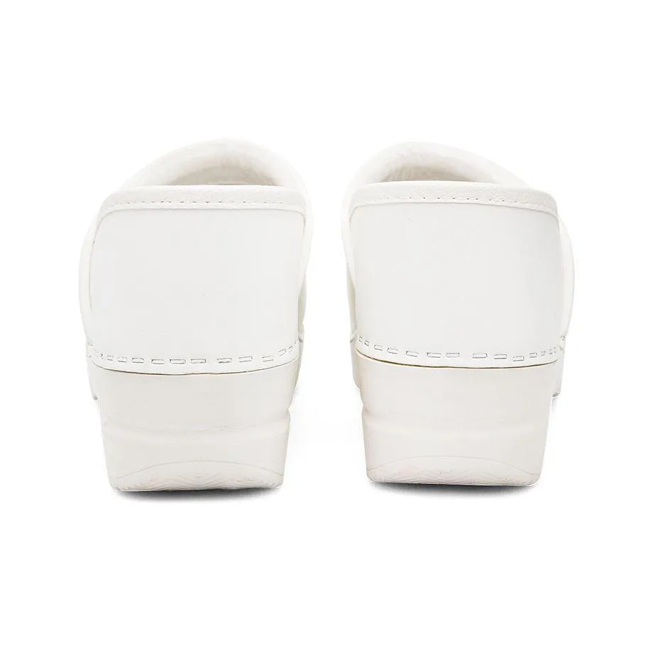 Dansko Femme Professionnel Box Cuir Blanc