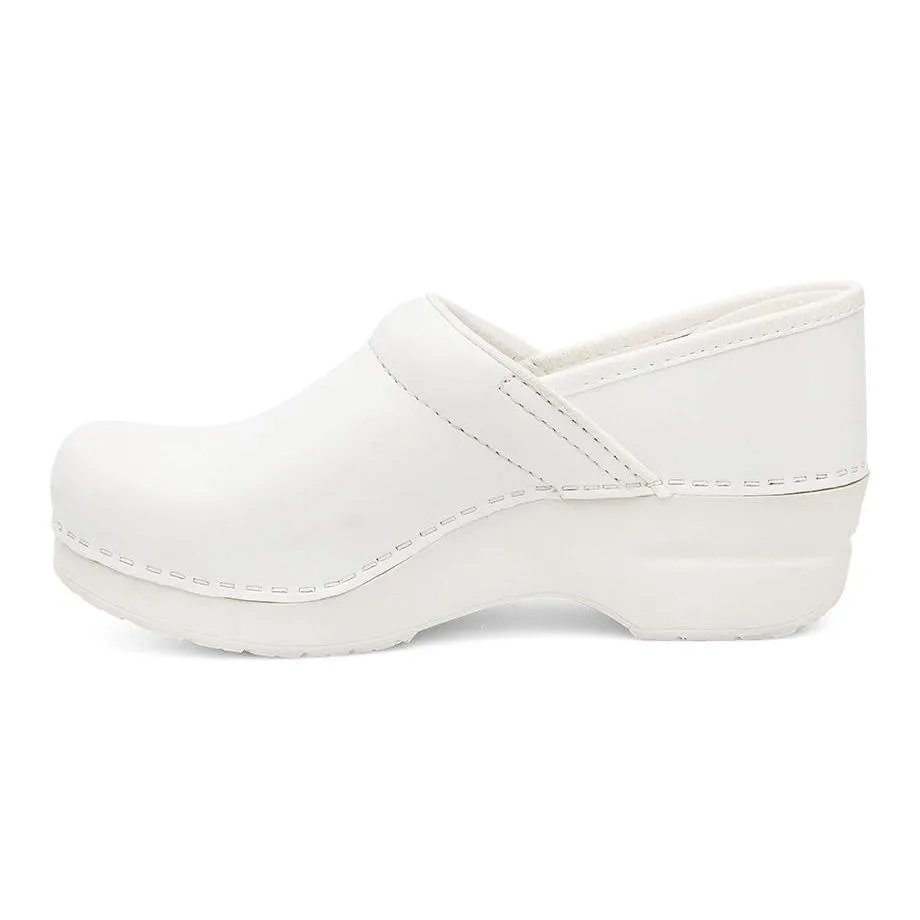 Dansko Femme Professionnel Box Cuir Blanc