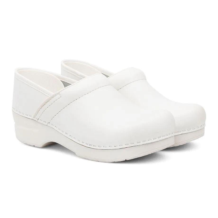 Dansko Femme Professionnel Box Cuir Blanc