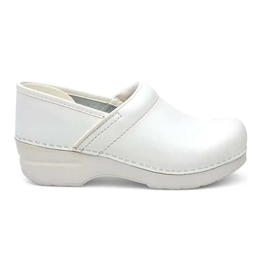 Dansko Femme Professionnel Box Cuir Blanc