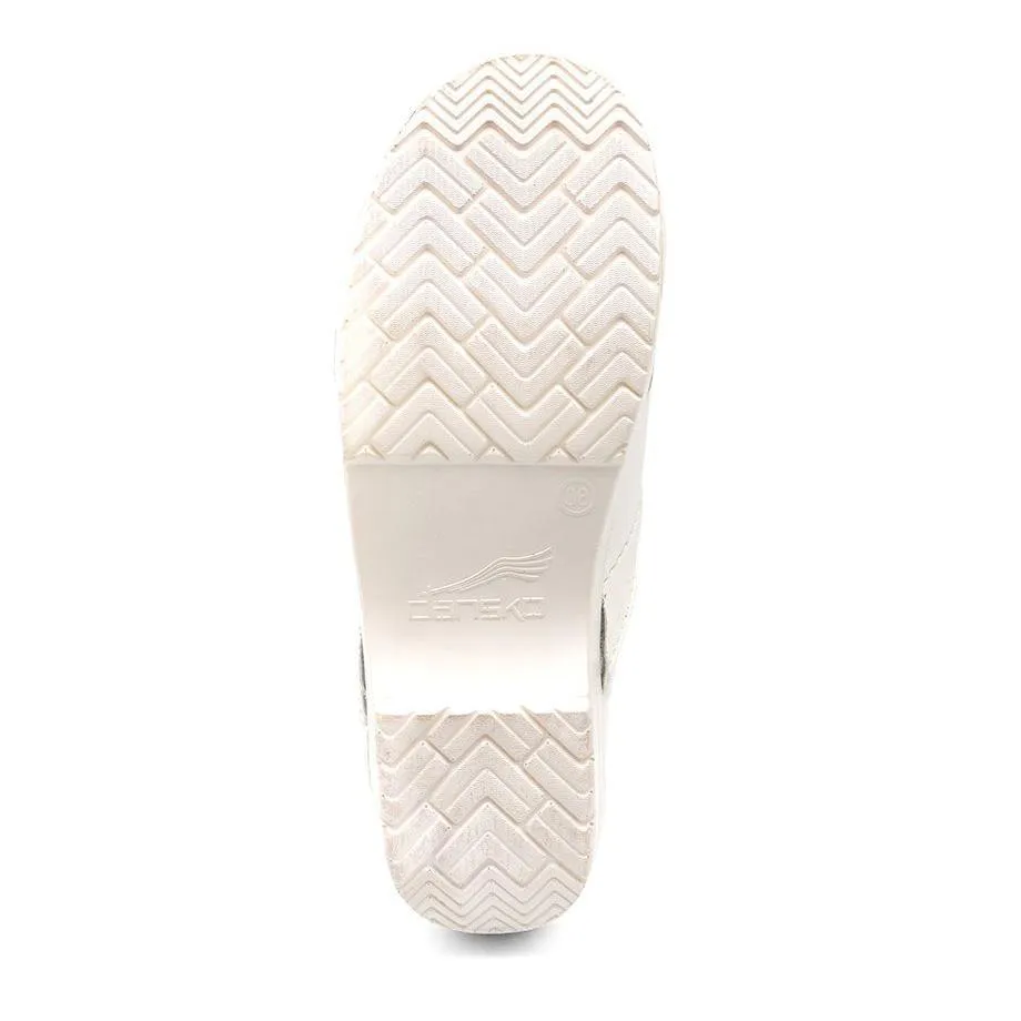 Dansko Femme Professionnel Box Cuir Blanc