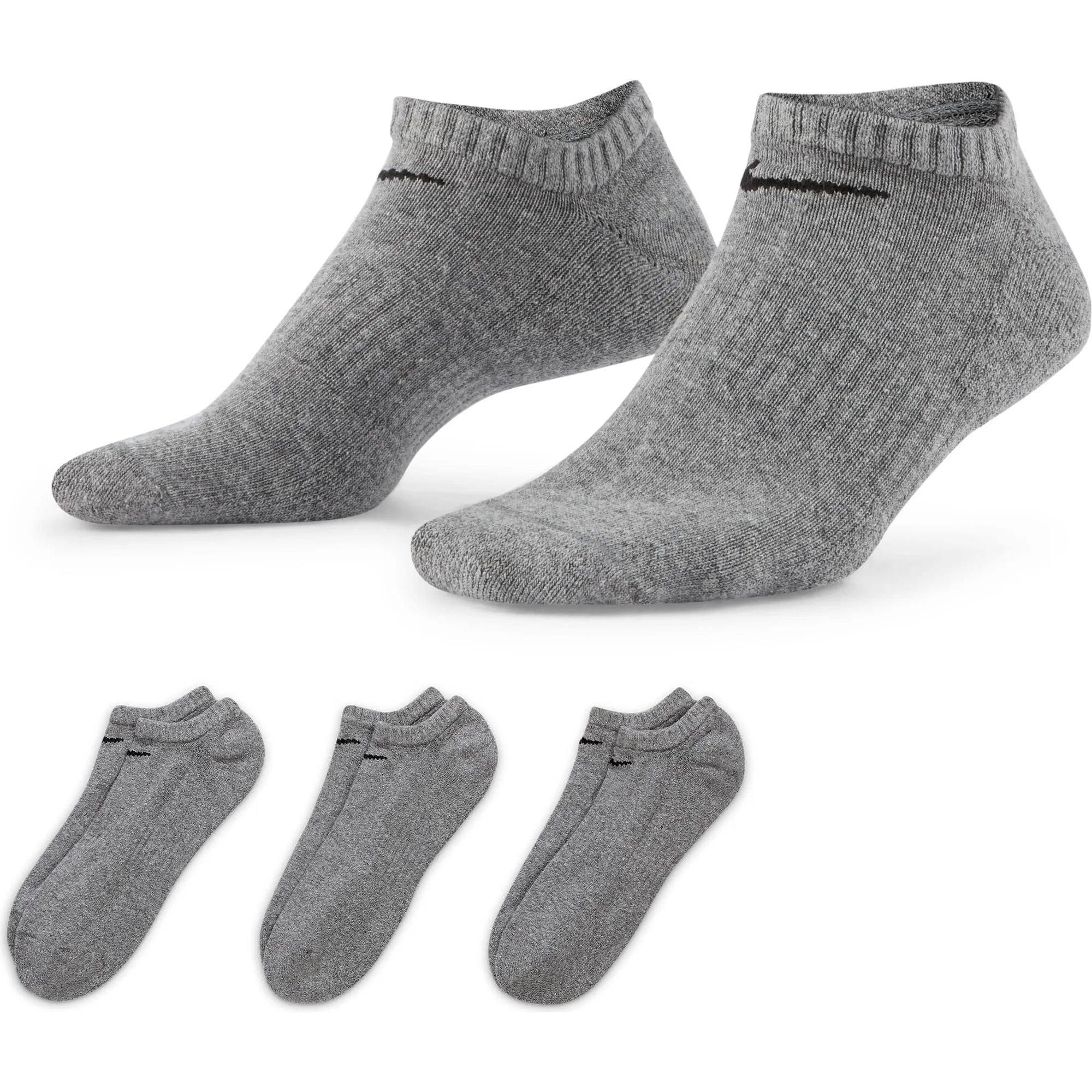 Chaussettes d'entraînement rembourrées quotidiennes invisibles (3 paires)