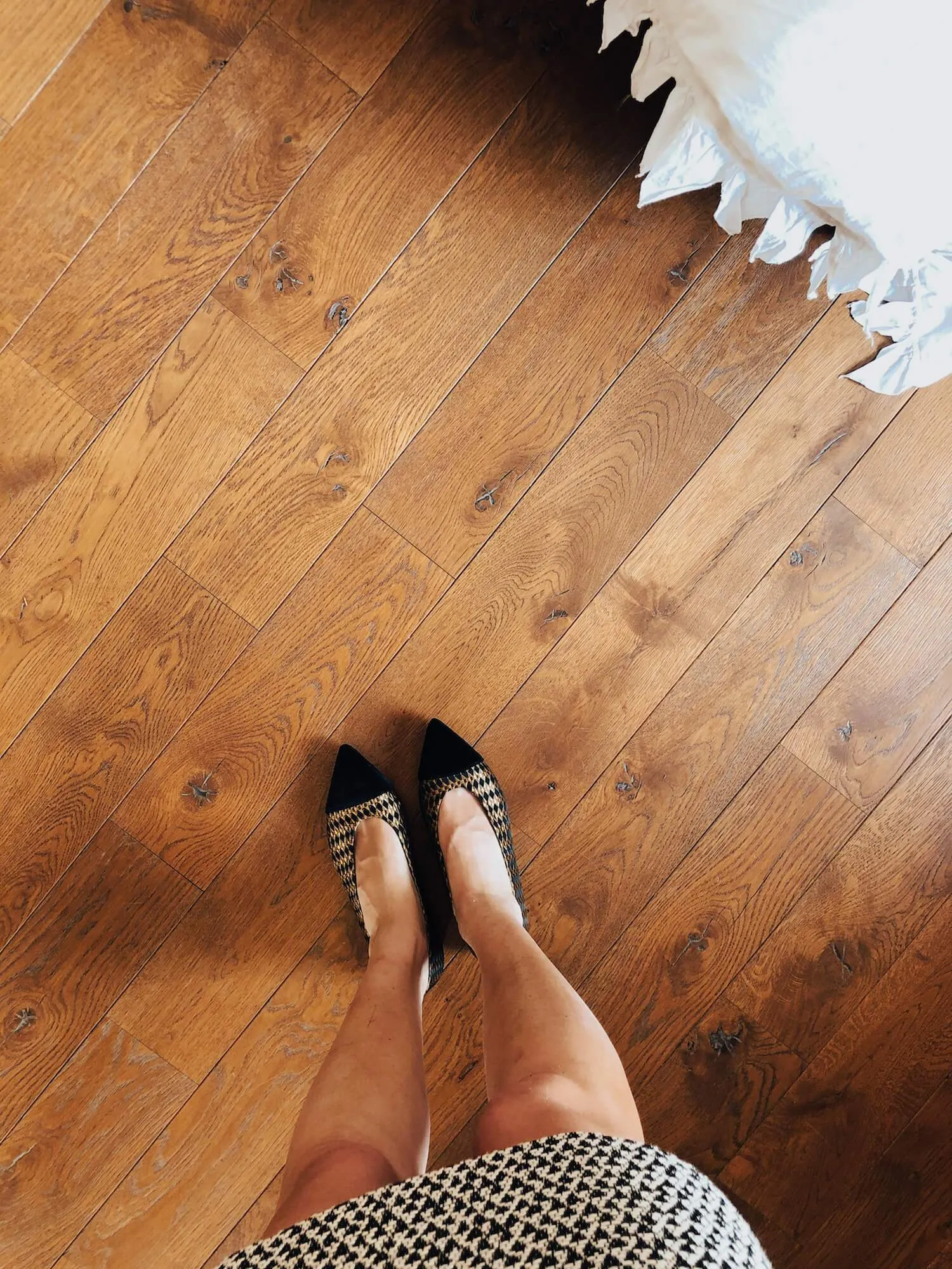 Ballerines Goldy Vegan en Similicuir Écologique | Noir & Or