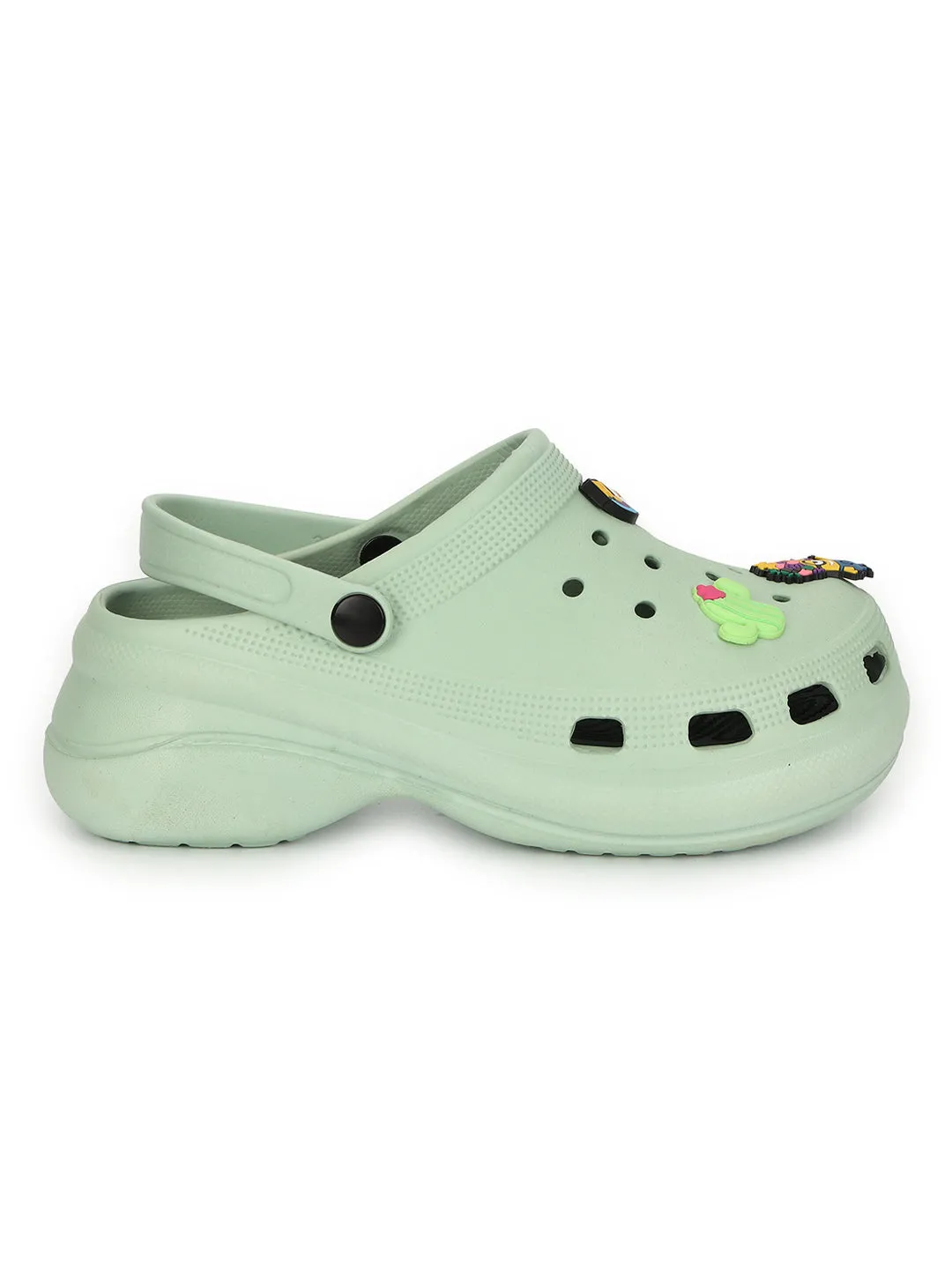 Clogs à Enfiler Élégants Verts pour Femmes (TC-LCLOG5-GRN)
