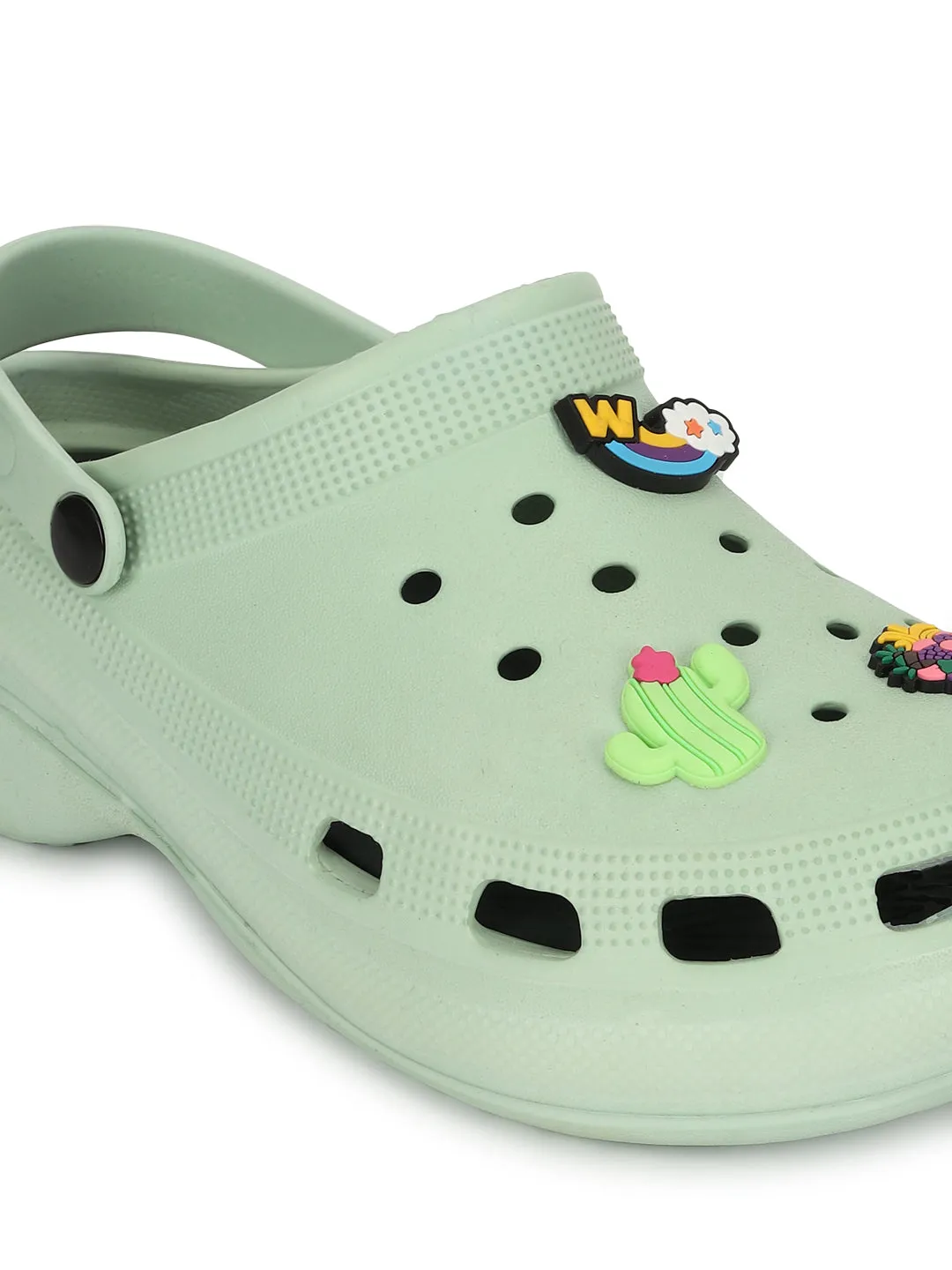 Clogs à Enfiler Élégants Verts pour Femmes (TC-LCLOG5-GRN)