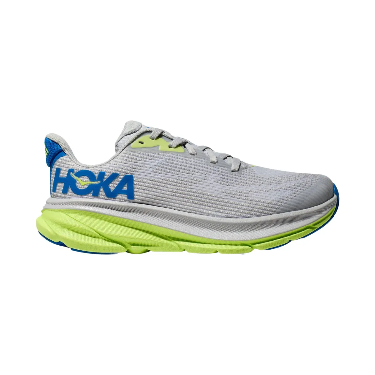 Hoka One One Enfant (École Primaire) Clifton 9 Poussière d'Étoiles/Bleu Cobalt Électrique