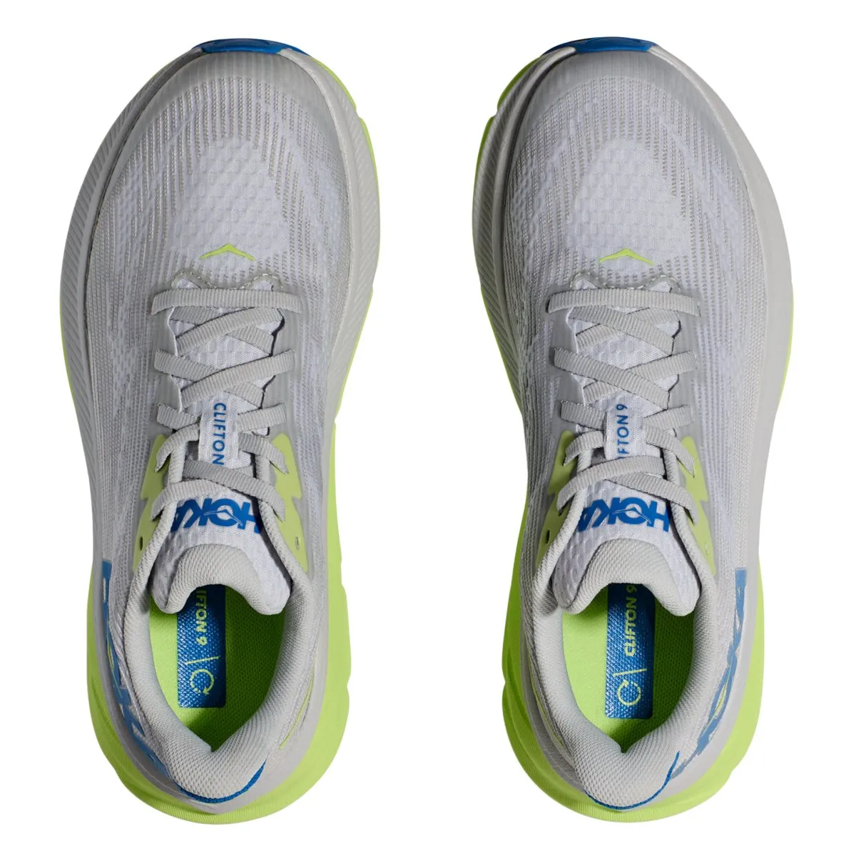 Hoka One One Enfant (École Primaire) Clifton 9 Poussière d'Étoiles/Bleu Cobalt Électrique
