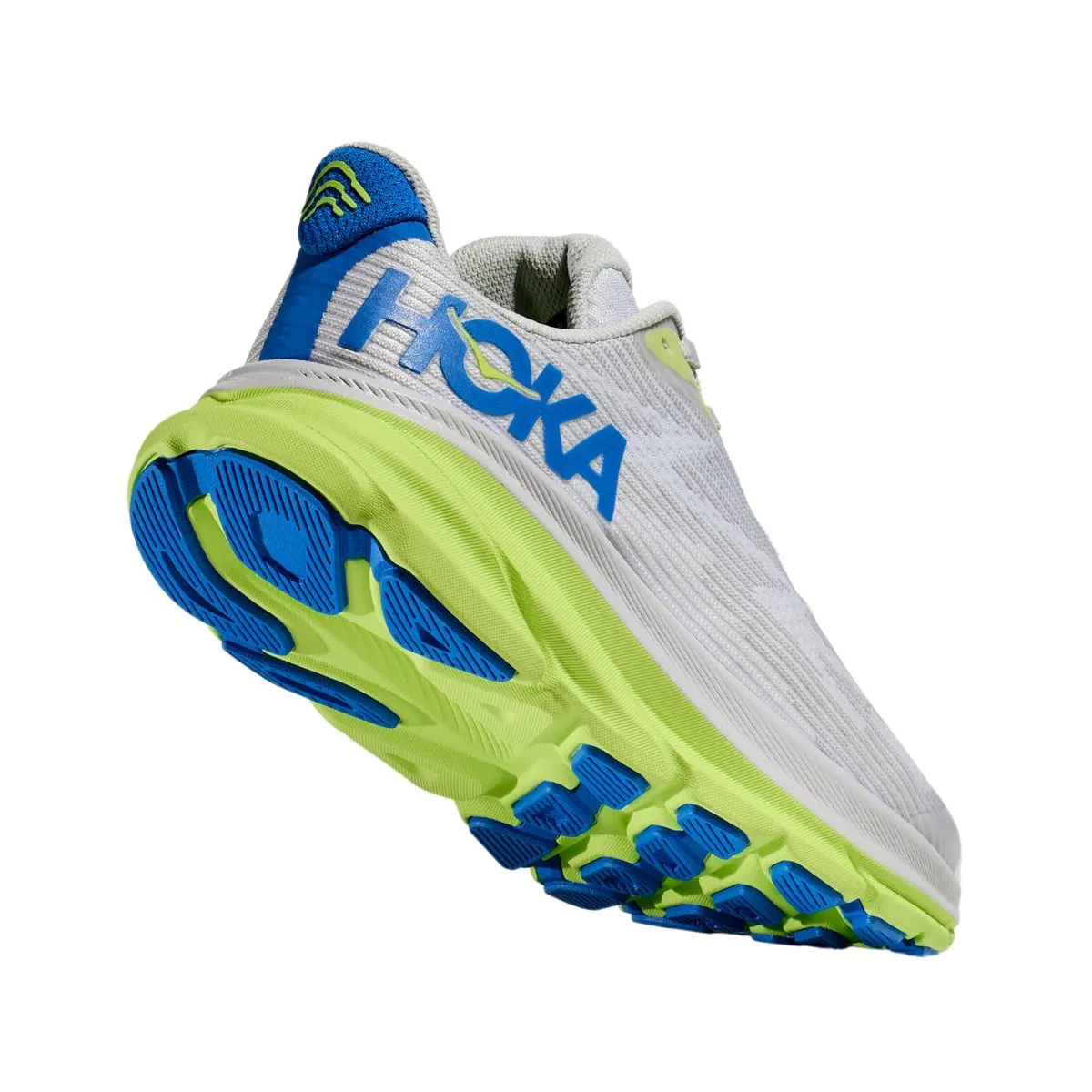 Hoka One One Enfant (École Primaire) Clifton 9 Poussière d'Étoiles/Bleu Cobalt Électrique