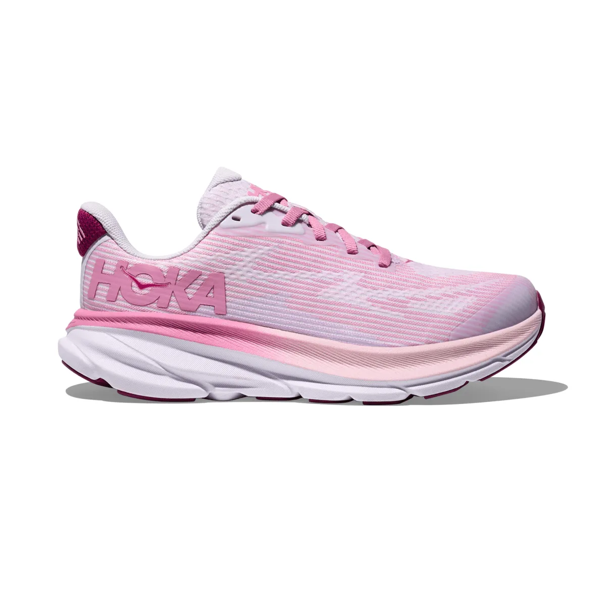 Hoka One One Enfant (École Primaire) Clifton 9 Lumière Stellaire/Fleur Sauvage