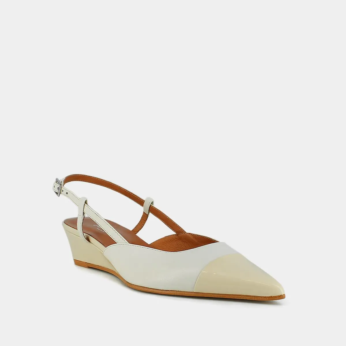 Chaussures pour Femme Jonak 264 - Dakara Vernis/cuir Écru-écru