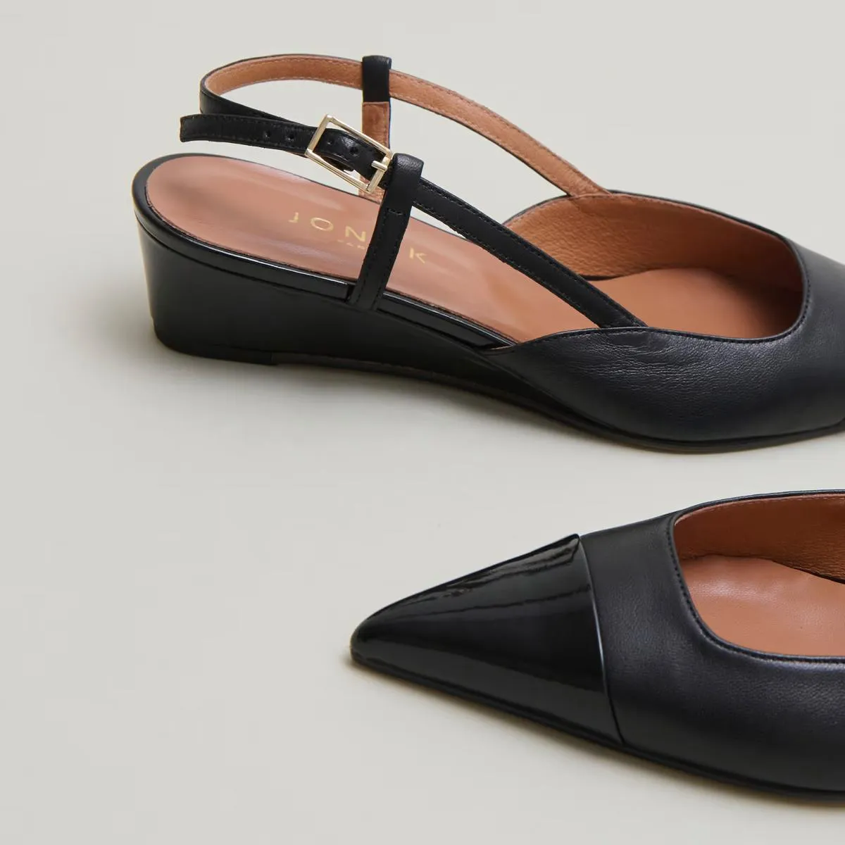 Chaussures pour Femmes Jonak 264 - Dakara Vernis/cuir Noir-noir