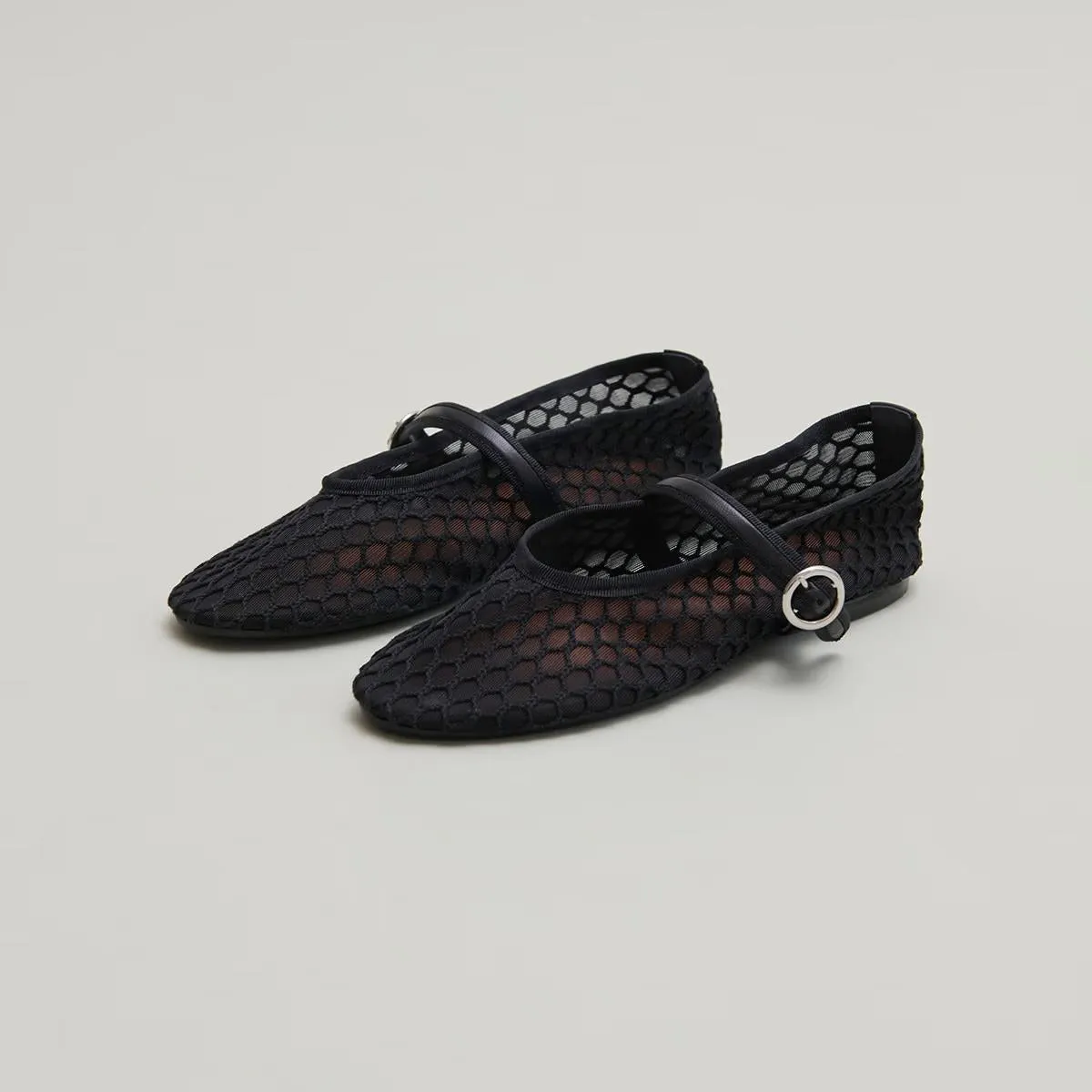 Chaussures pour Femmes Jonak 264 - Deessia Mesh/Cuir Noir-Noir
