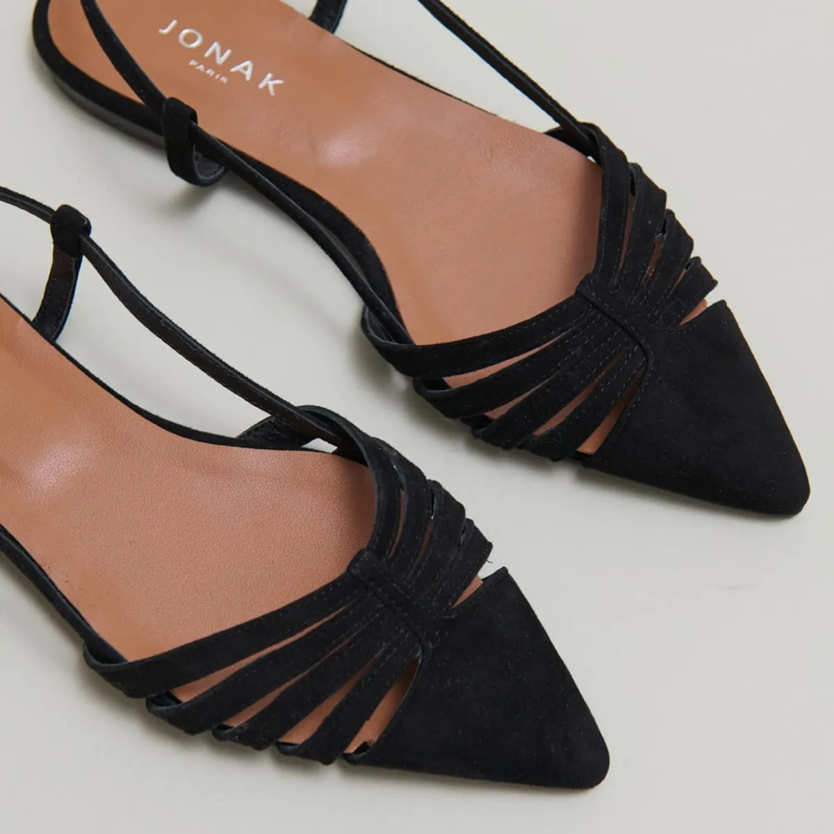 Jonak Chaussures Femme 264 - Velours Noir Délicatesse