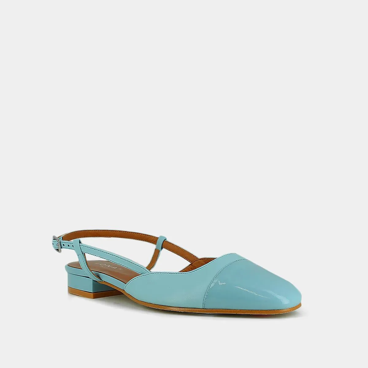 Chaussures pour Femmes Jonak 264 - Vernis/cuir Bleu Ciel-Bleu Ciel