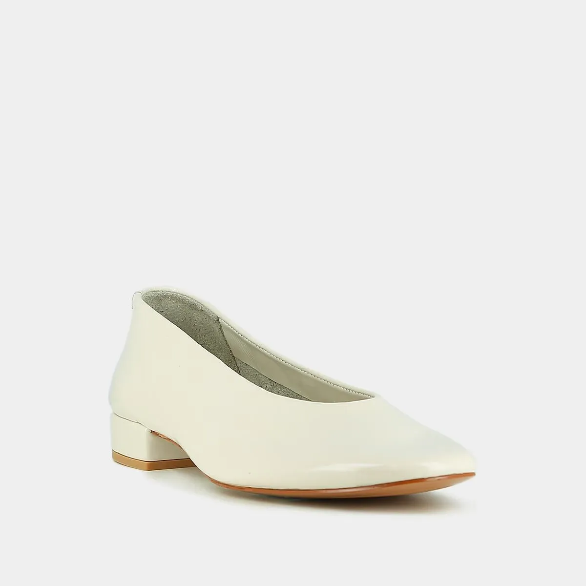 Chaussures pour Femmes Jonak 585 - Vernis Plissé Léa Écru