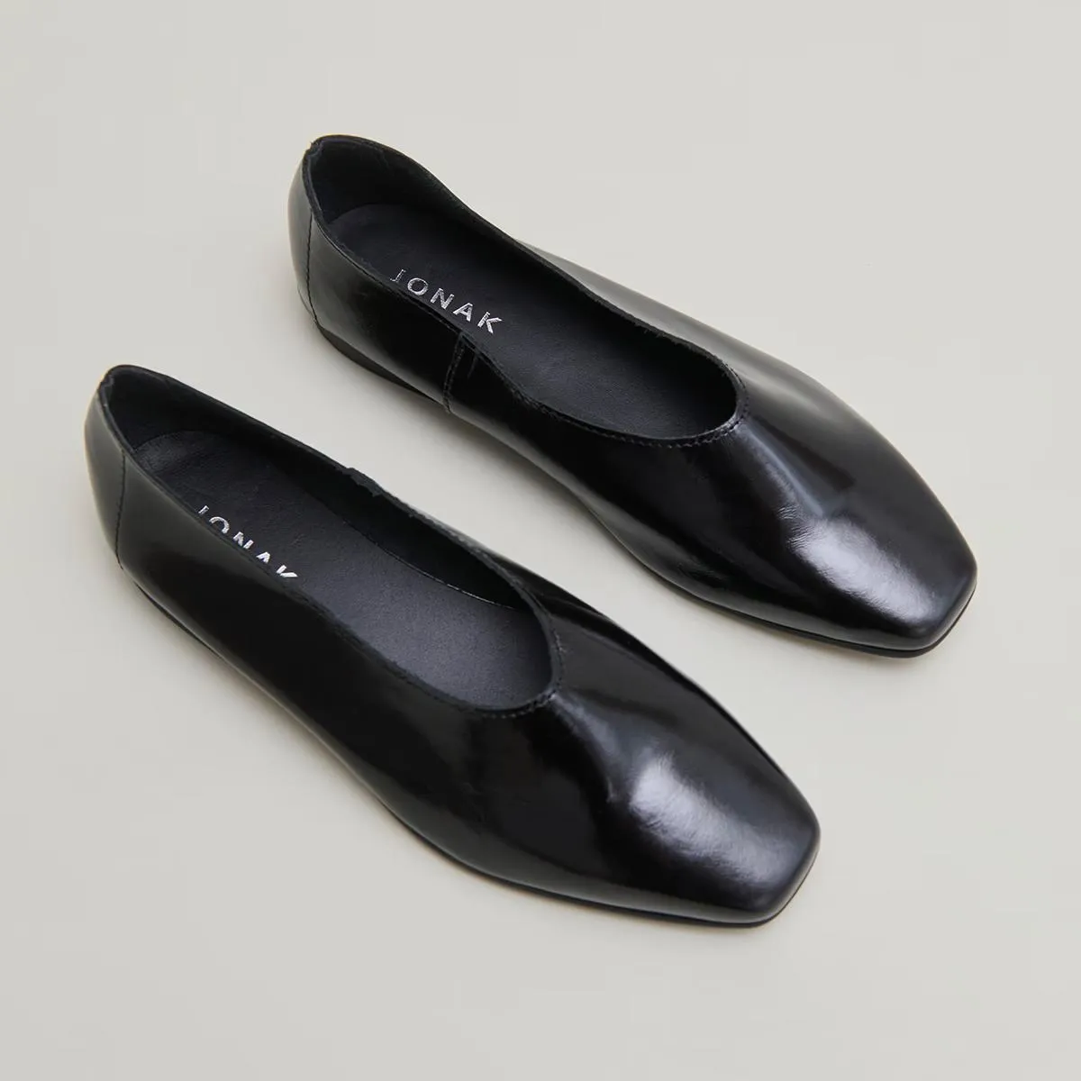 Jonak Chaussures Femme 585 - Lea Vernis Plissé Noir