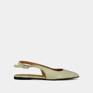 Jonak Women's Shoes 655- Noa Vernis Plisse Ecru