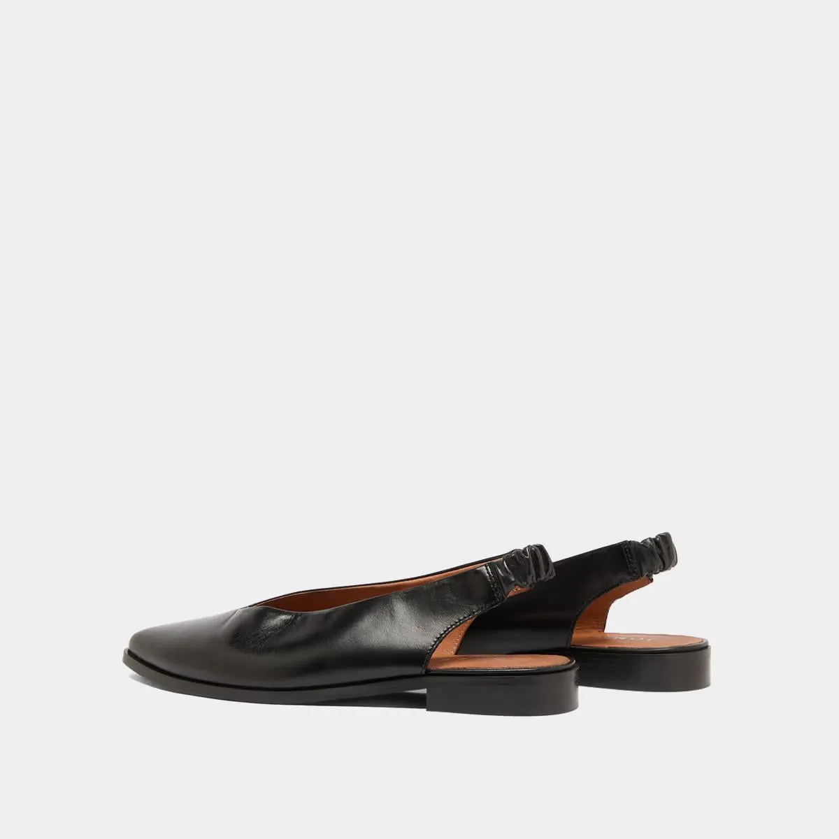 Jonak Chaussures Femme Plat Acajou Cuir Noir