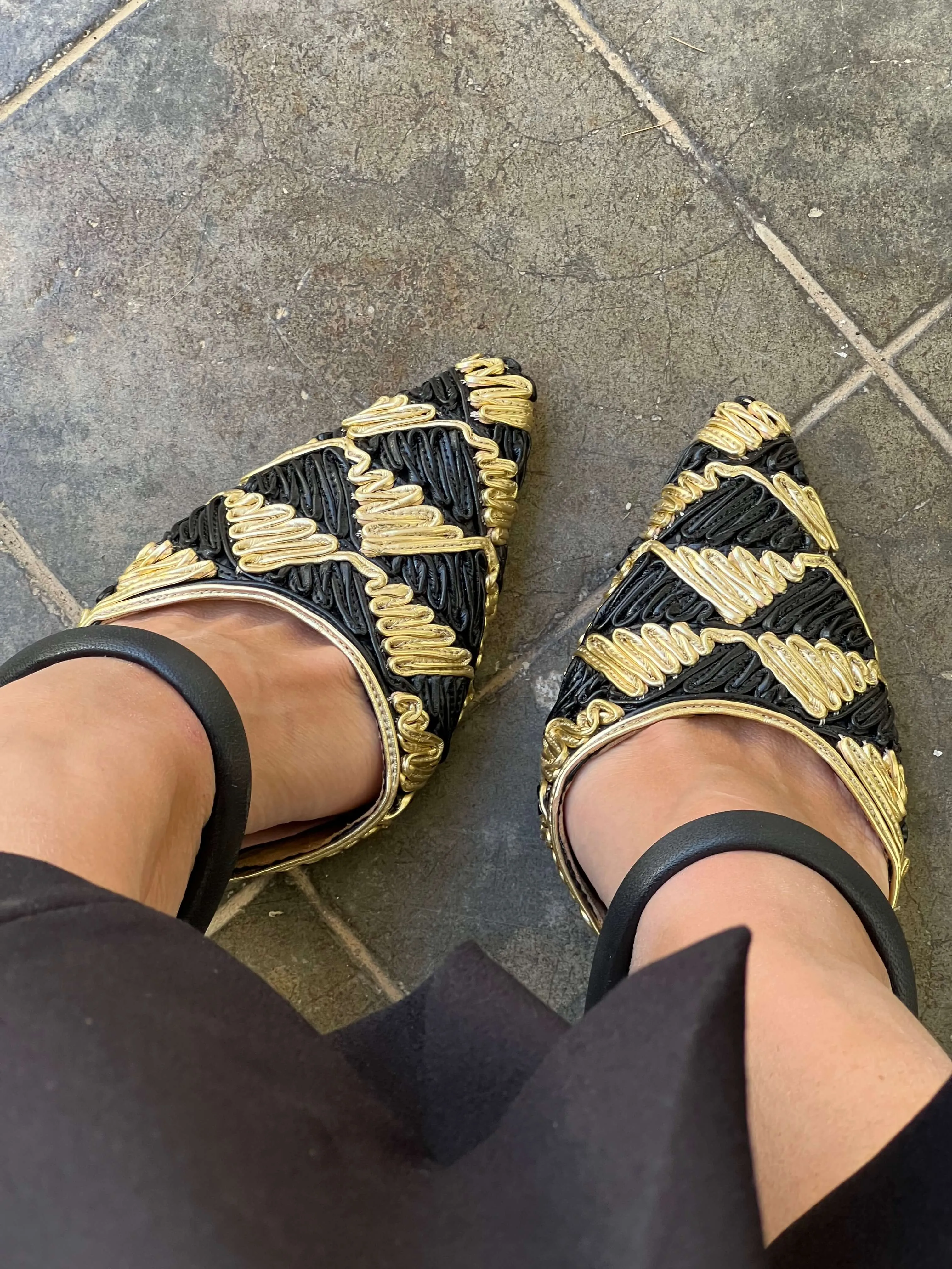 Escarpins Lady Grace Vegan à Talons | Doré