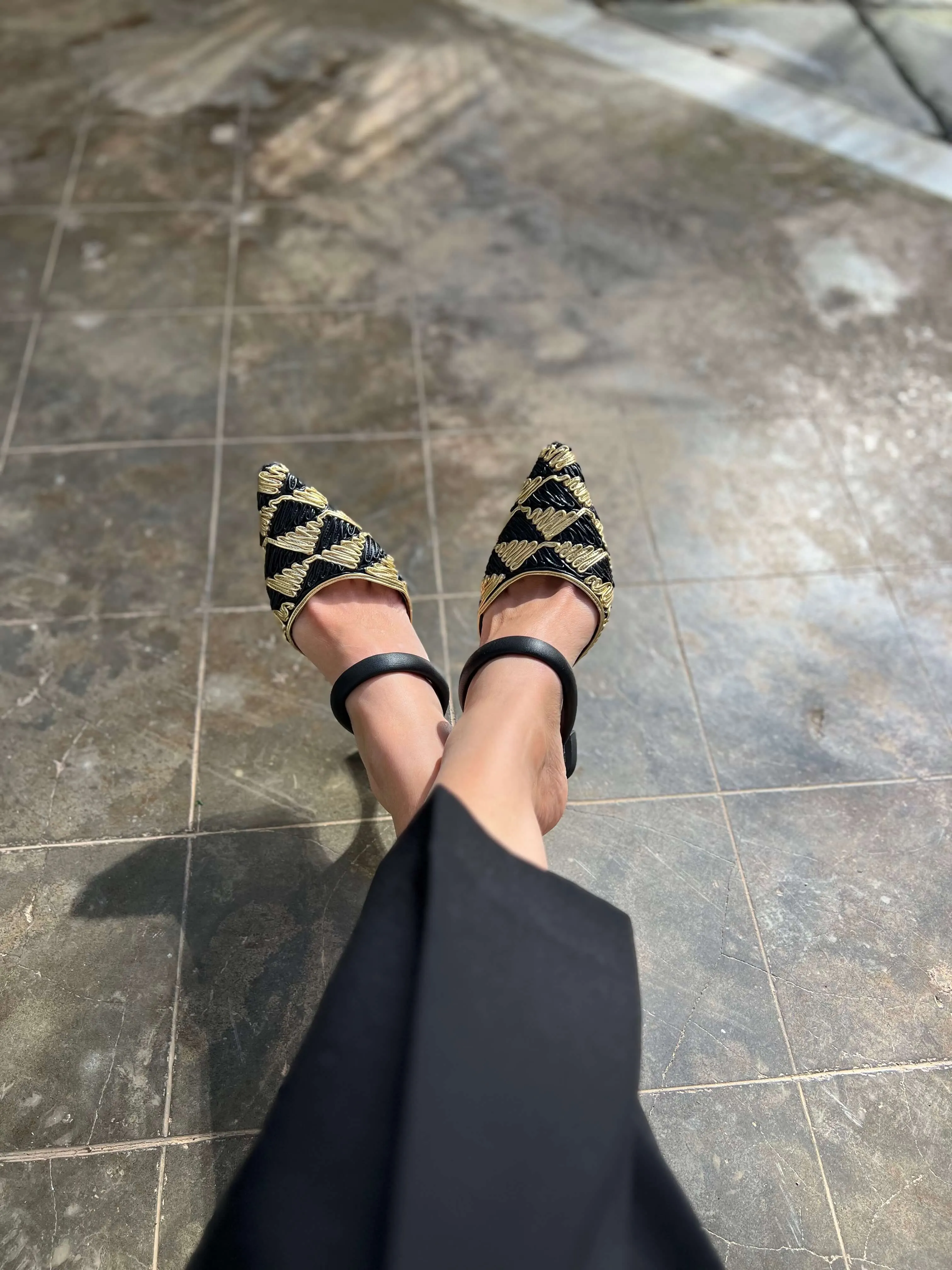 Escarpins Lady Grace Vegan à Talons | Doré
