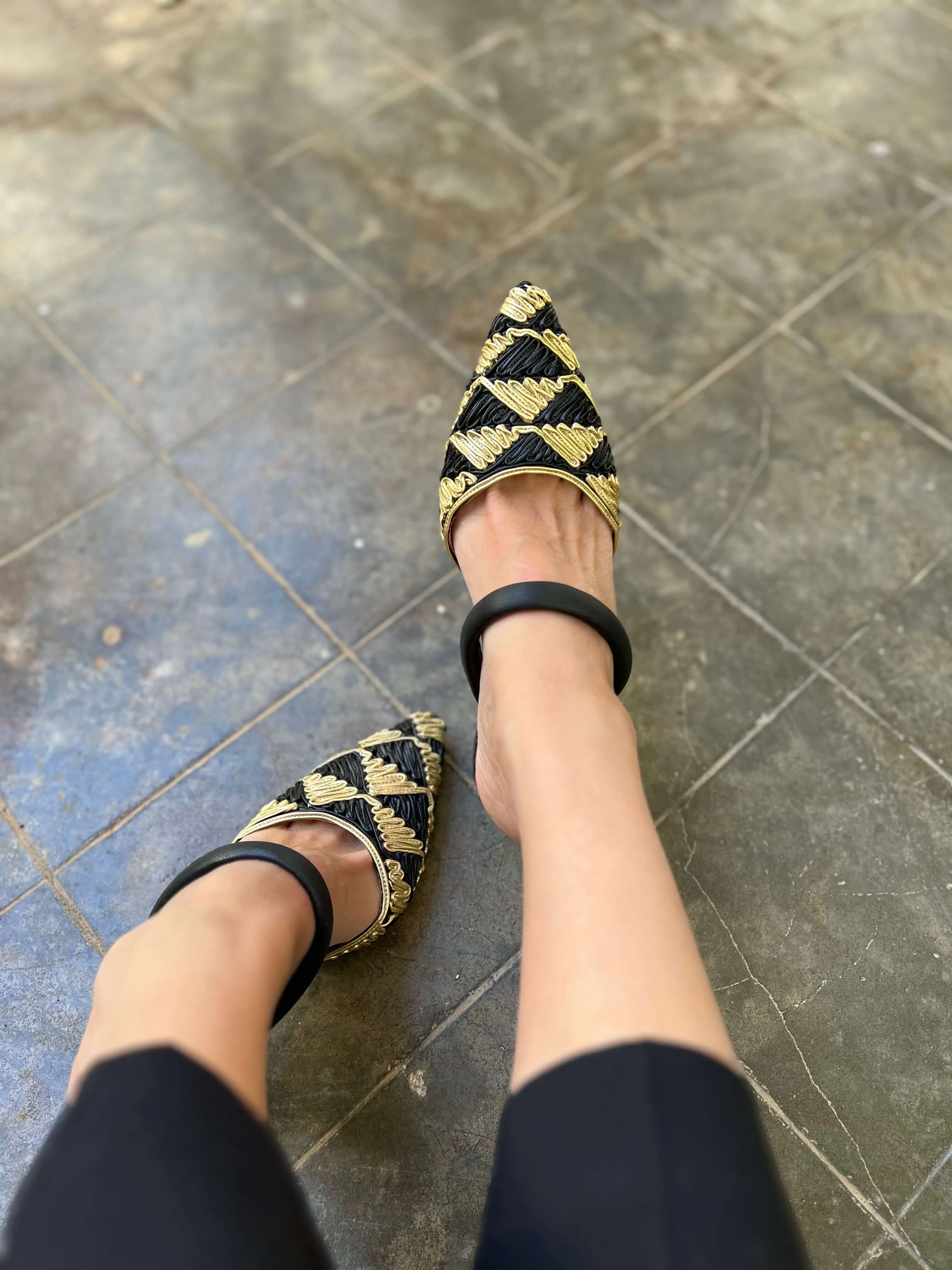 Escarpins Lady Grace Vegan à Talons | Doré