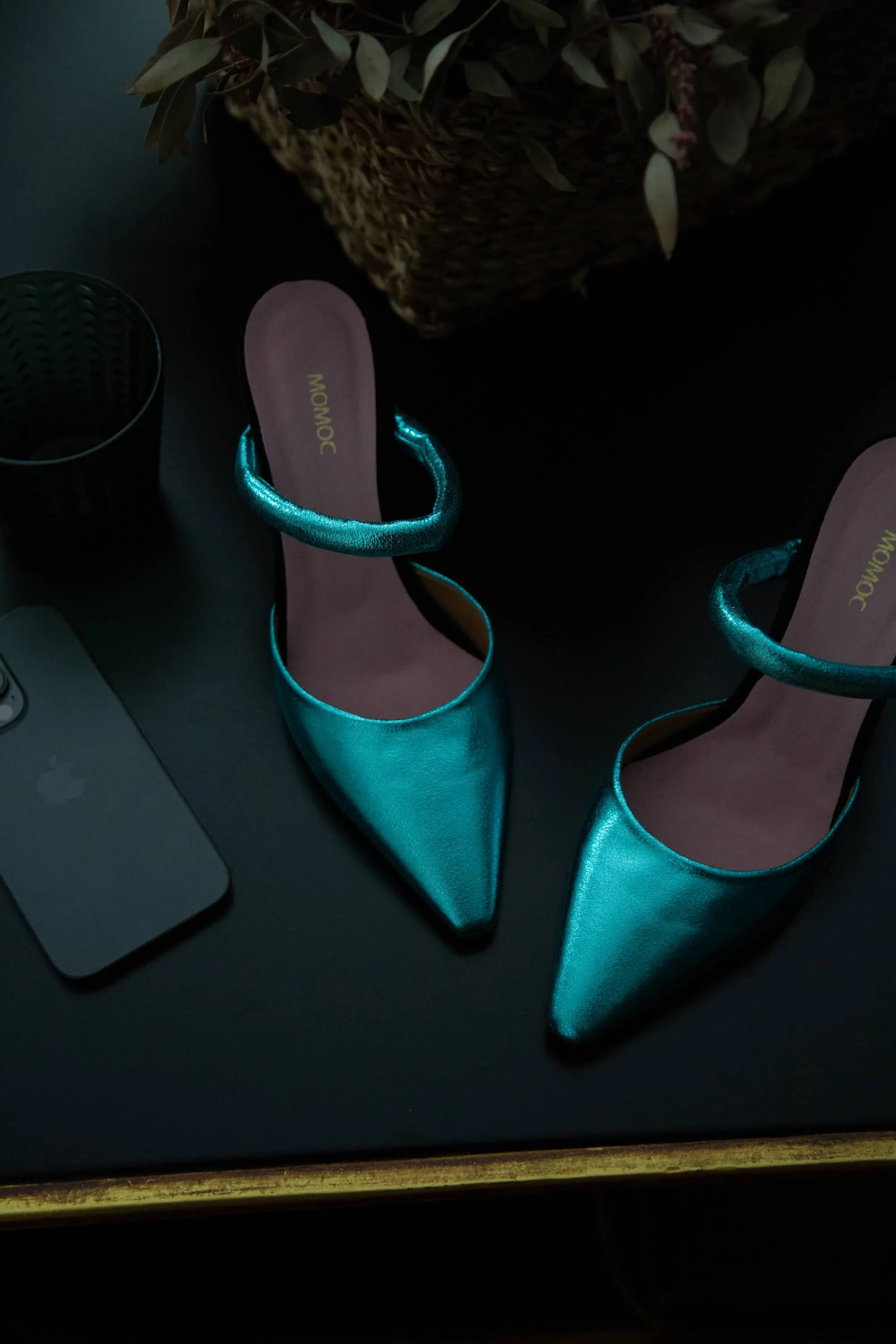 Escarpins Lady Grace à Talons Vegan | Turquoise