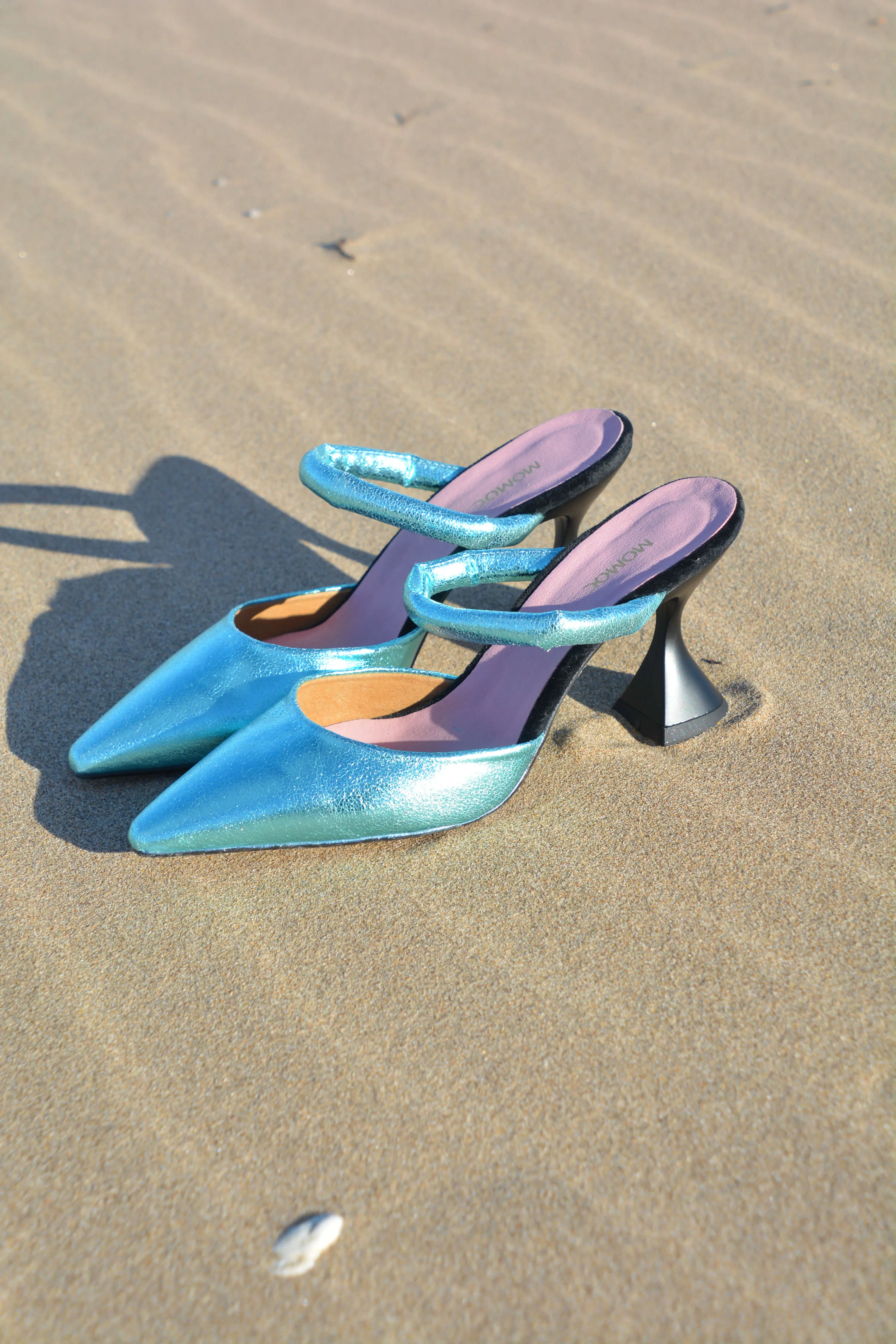 Escarpins Lady Grace à Talons Vegan | Turquoise