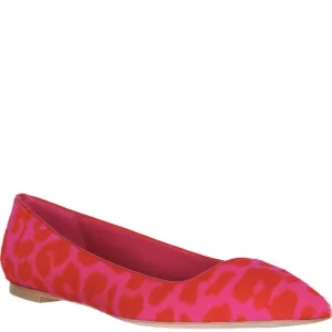 Leopard Pony Flats, Pink/Red Shoes_Alexander Mcqueen